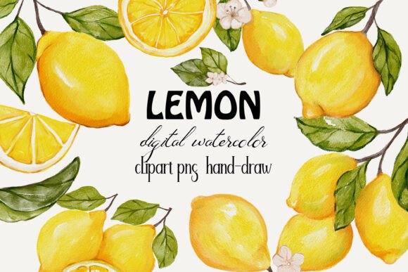 Brighten Your Brand: Using Watercolor Lemon Clipart