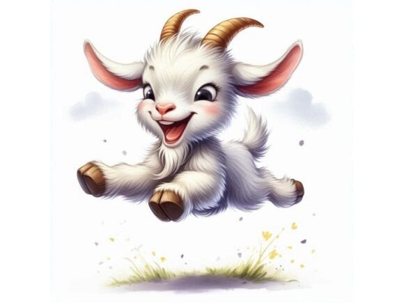 Bring Projects to Life: The Joy of This 2D Goat Illustration