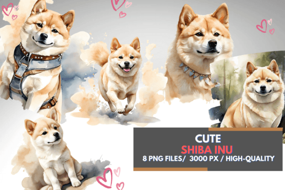 Capturing the Spirit of the Shiba Inu in Watercolor