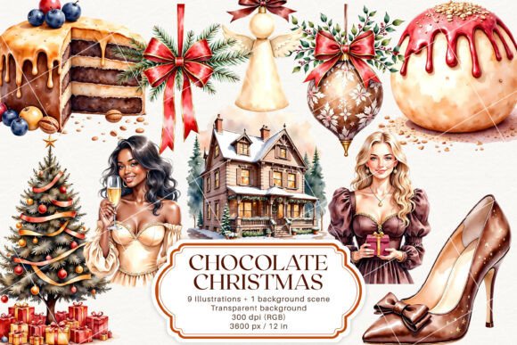 Chocolate Christmas and Festive Holiday: A Designer's Warmth