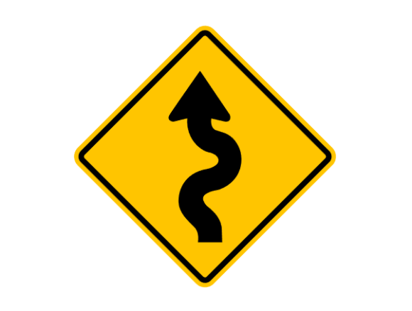 Navigating Design: The Practical Power of the Sign Winding Road Asset