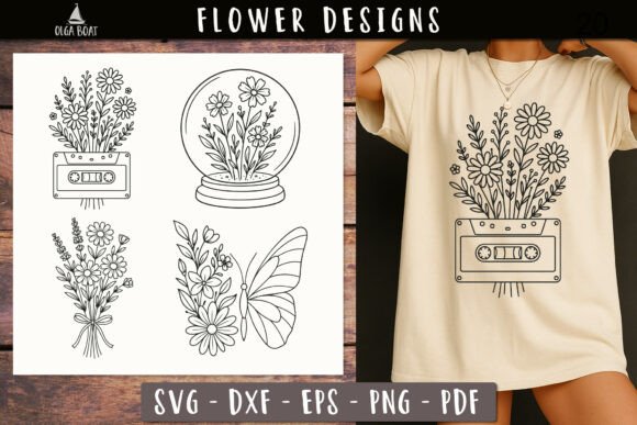 Retro Floral Line Art SVG Vintage Print: A Designer's Guide
