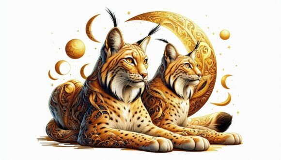 Tempera Lynx Golden Twilight: A Creative Asset for Modern Design