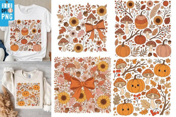 Thanksgiving Boho Flower PNG: Your Cozy Fall Design Toolkit