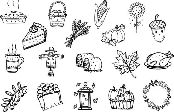 Unpacking the Charm of Autumn Harvest Doodle Clipart