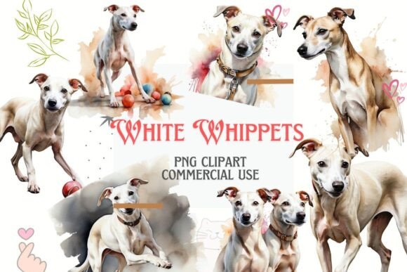 White Whippet Watercolor Clipart: A Designer's Guide